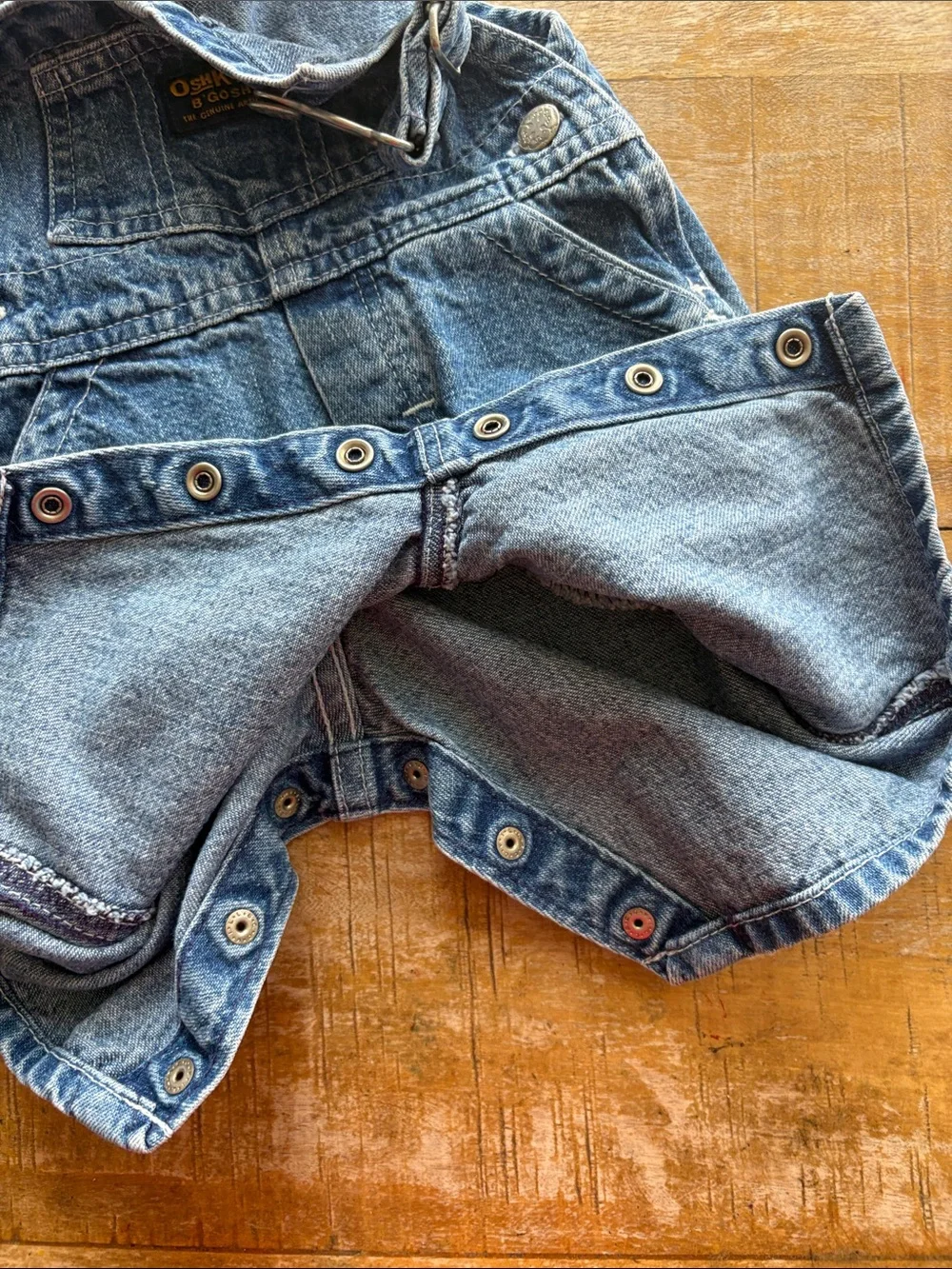 Vintage OshKosh Baby Classic Denim Overalls size 0-3m